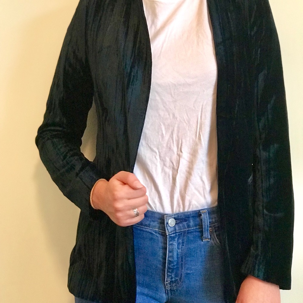 H&M Crushed Velvet Blazer